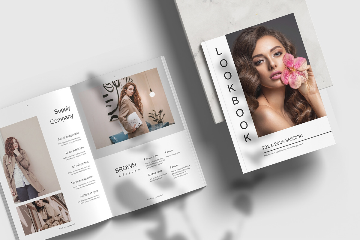 Minimal A4 & US Lookbook Template, a Brochure Template by TheBrightGrap (Photo 3 of 9)
