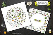 51 CANNABIS hand drawn elements!, an Outline Icon by Natasha-Pankina.com (Thumbnail 2 of 2)