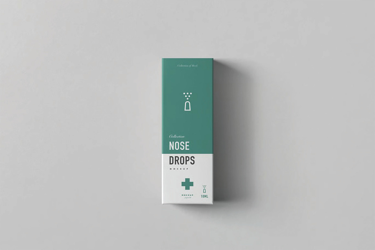 Nose Drops Mockup, a Packaging Mockup by DesignRushMarket (Photo 8 of 9)
