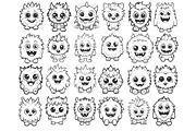 Cartoon Monsters Set 1 Procreate, a Brush Add-On by Disasterology Ink (Thumbnail 7 of 10)