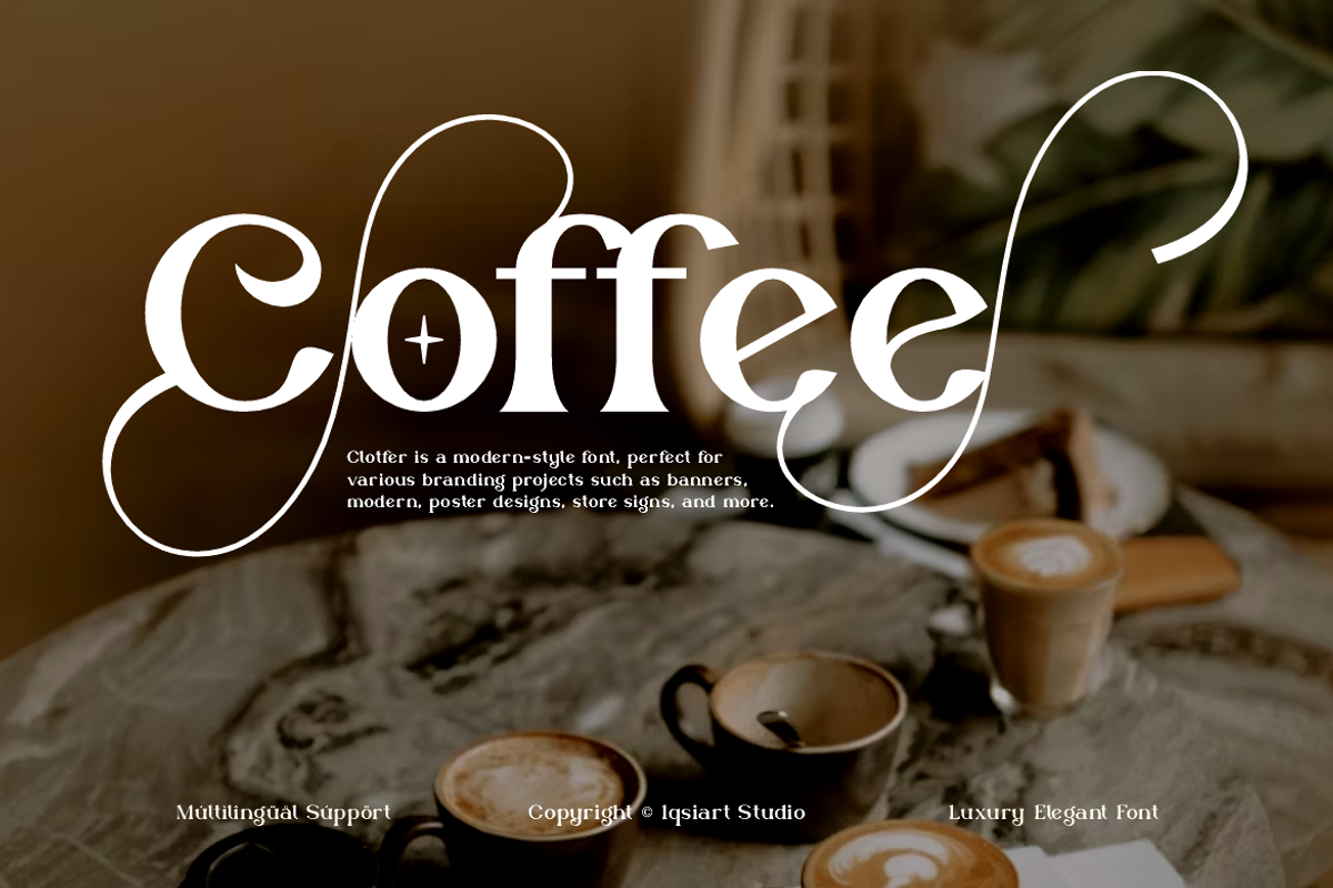 Clotfer - Modern Aesthetic Font, a Serif Font by Iqsiart Studio (Photo 2 of 14)