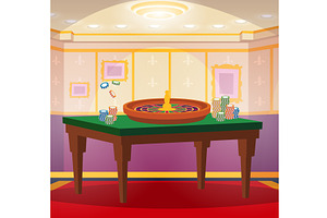 Casino interior. luxury room with, a Sport Illustration by Onyx