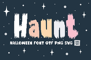 Haunt OTF PNG SVG, a Symbol Font by DREAMs Soul G.