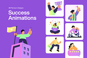 35 Animated Success Illustrations, a Person Illustration by Prosymbols (Thumbnail 1 of 4)