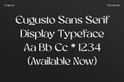Eugusto Display Typeface, a Sans Serif Font by Typetemp Studio (Thumbnail 11 of 26)