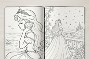 Magical Princess Coloring Book Vol40, a Person Illustration by ikarifq shop (Thumbnail 7 of 7)