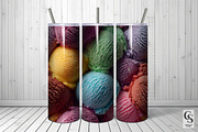 Colorful Ice Cream Scoops Patterns, a Pattern Graphic by Creative Store (Thumbnail 2 of 5)