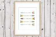 Five arrows tribal artwork pastel, a Decorative Illustration by Talent Supplies (Thumbnail 3 of 3)