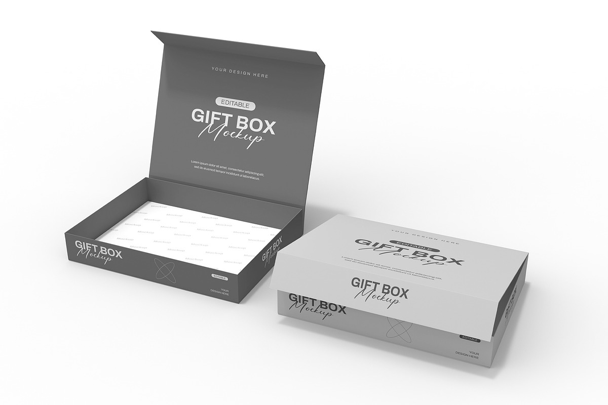 Editable Box Packaging Mockup, a Product Mockup by graphypix (Photo 4 of 4)
