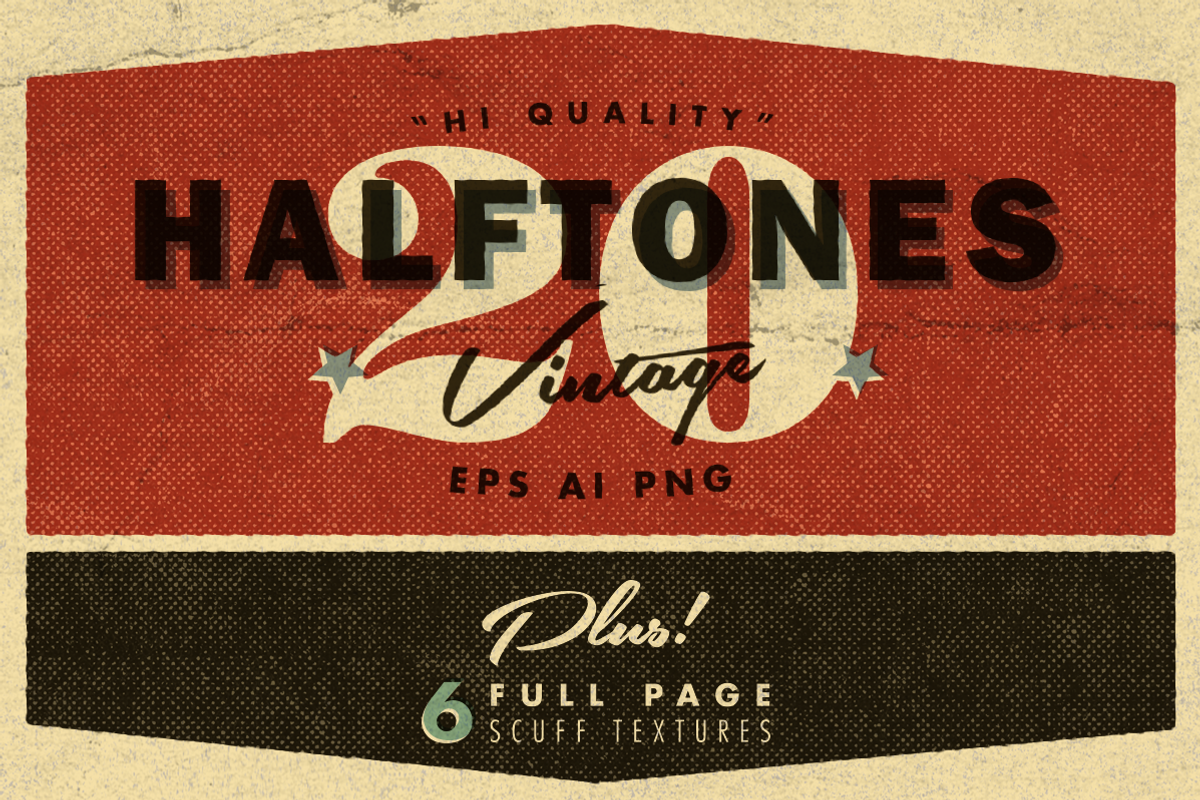 20 Beaten Halftone Textures, a Texture Graphic by Cobra Labs (Photo 1 of 4)