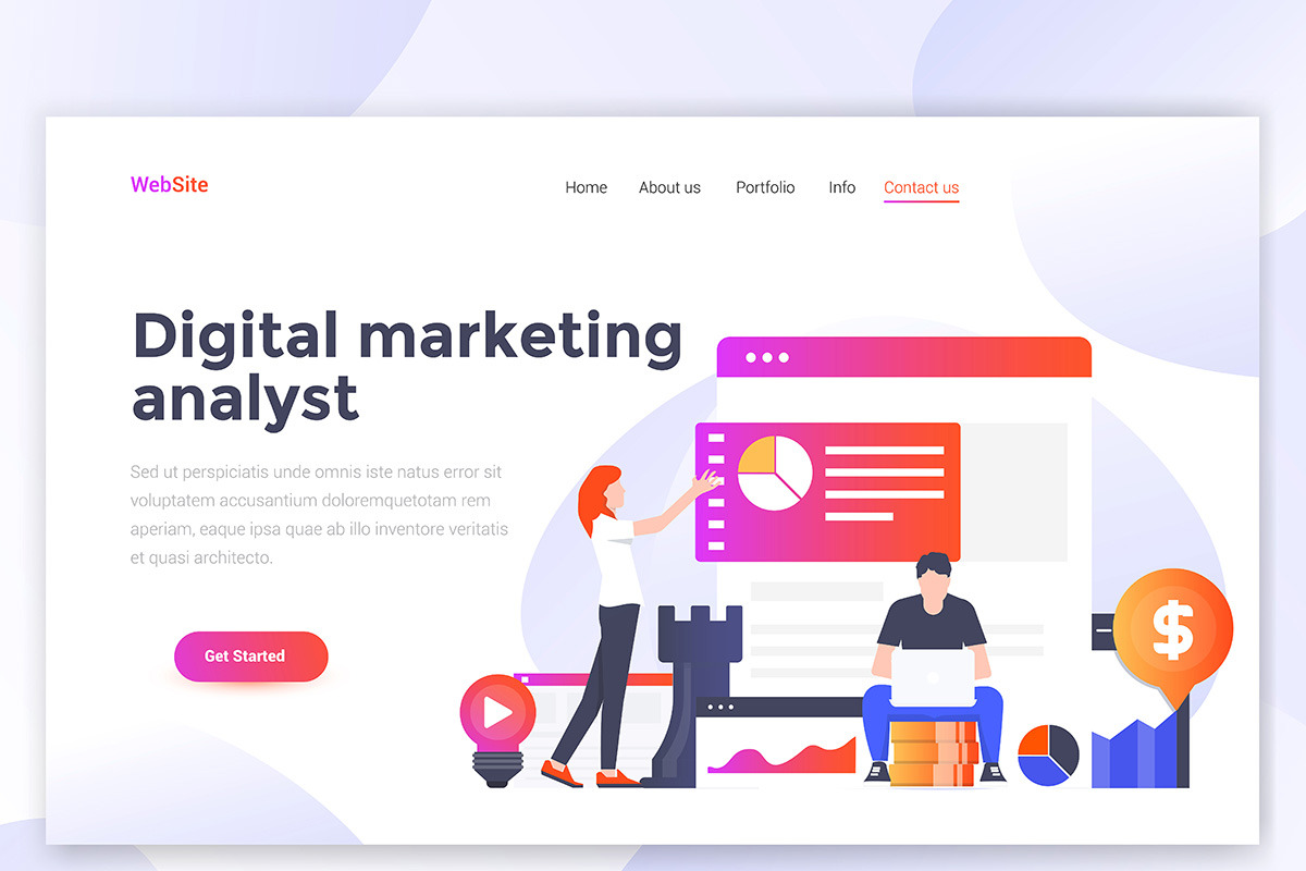 Landing page templates, a Templates & Theme by Creative Graphics (Photo 5 of 12)