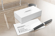 Minimal Business card, a Business Card Template by Graphic Origin (Thumbnail 1 of 2)