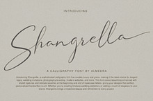 Shangrella Wedding Calligraphy