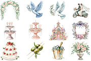 Whimsy Hand-drawn Watercolor Wedding, an Illustration by DreamCafeArt (Thumbnail 2 of 8)