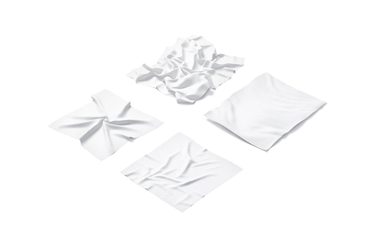 Wrinkled Cotton Textile Set 3D Model, an Object 3D Model by rebrandy (Photo 4 of 9)