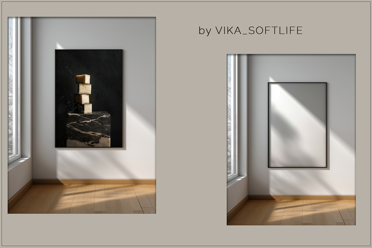 Scandinavian Poster Frame Mockup Set, a Household Mockup by Vika_Softlife (Photo 6 of 6)