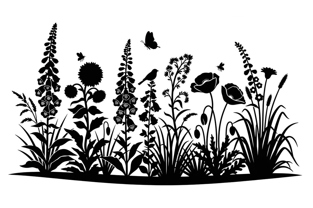 50 Garden Frame Silhouette Bundle, an Illustration by musafir_fashion (Photo 42 of 51)