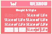 Slice of life font, a Font by weknow (Thumbnail 7 of 8)