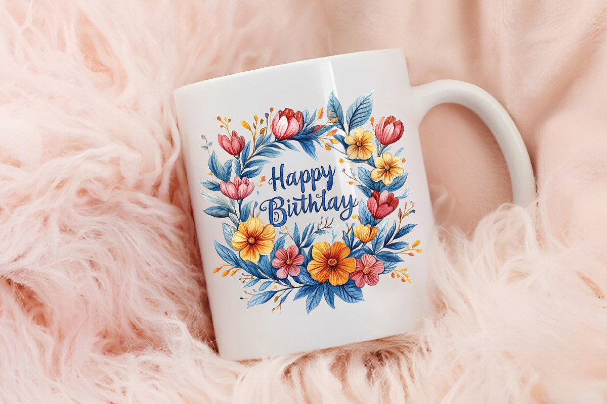 Happy Birthday Sublimation Clipart, an Illustration by RobertsArt (Photo 7 of 7)