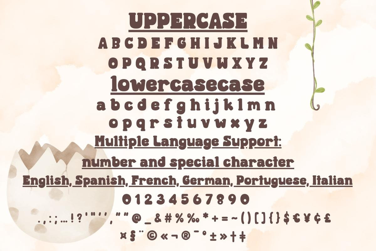 Cute Dino - Handwritting, a Handwritten Font by Charmingbear59.design (Photo 5 of 5)