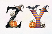 Halloween Alphabet Sublimation, an Illustration by Dream Creation (Thumbnail 5 of 6)