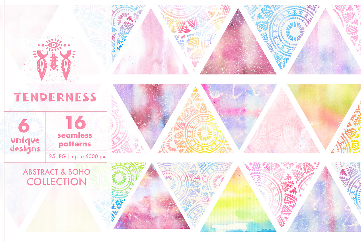 Tenderness: Watercolor Textures, a Pattern Graphic by Lumitar (Photo 1 of 5)