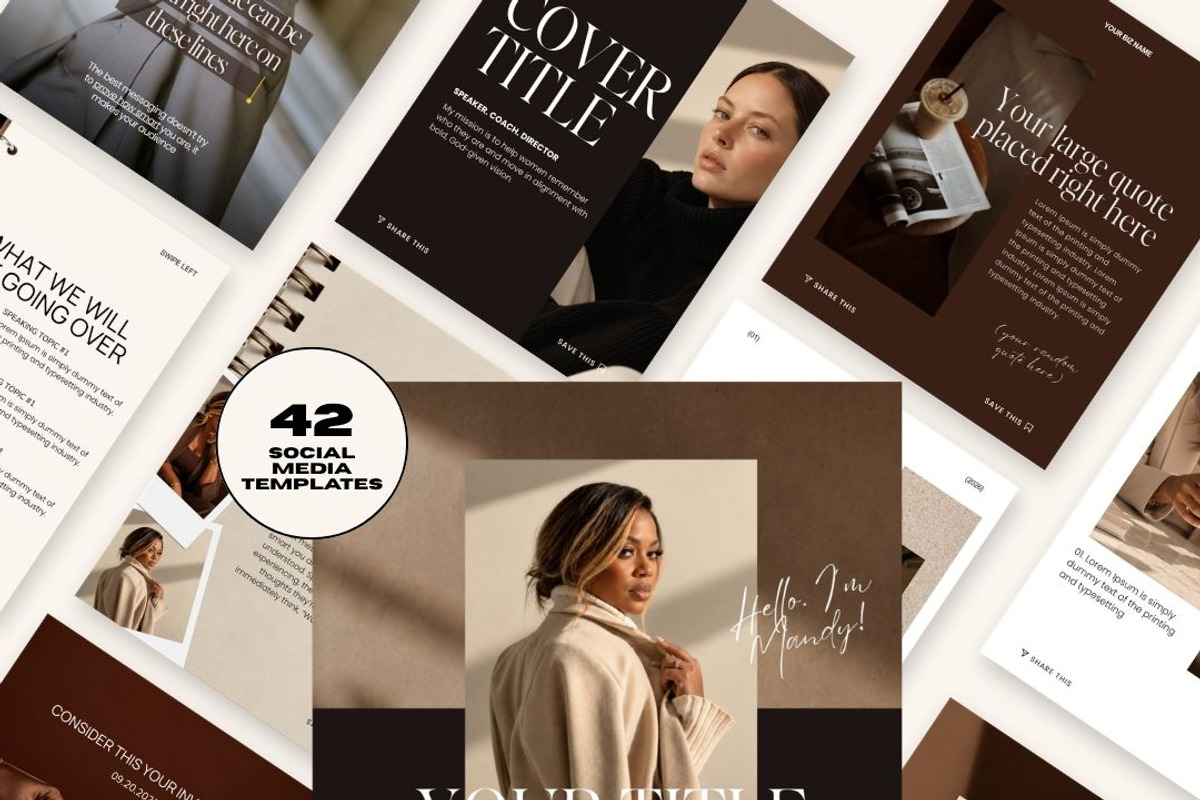 Chocolate Social Media Templates, a Social Media Template by JOA CREATIVE LAB (Photo 3 of 4)
