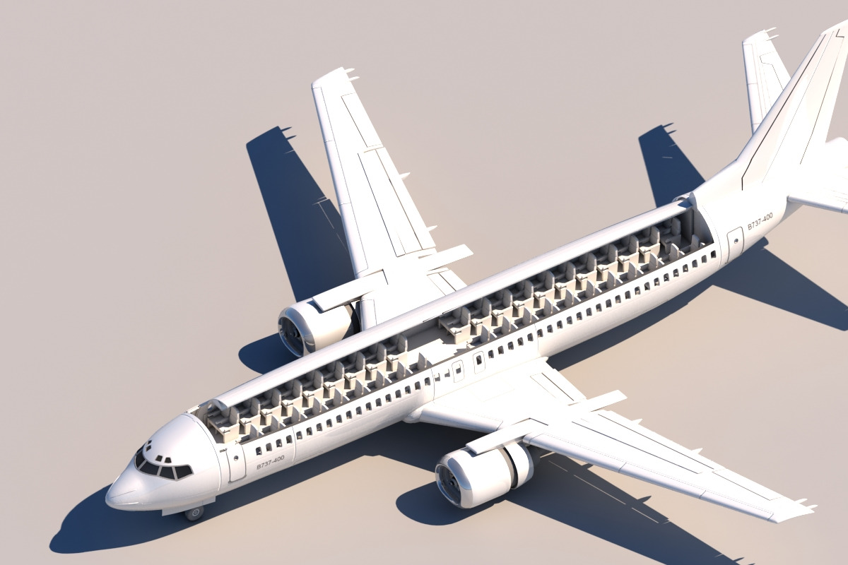 737 Cuttout, a Cars & Vehicle 3D Model by Giimann (Photo 3 of 11)