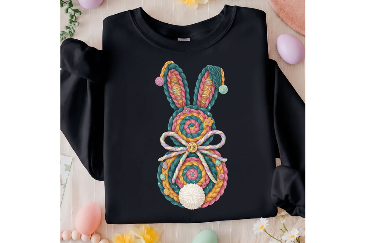 Easter Bunny Faux Yarn Png,Crochet, an Illustration by Designking (Photo 2 of 6)