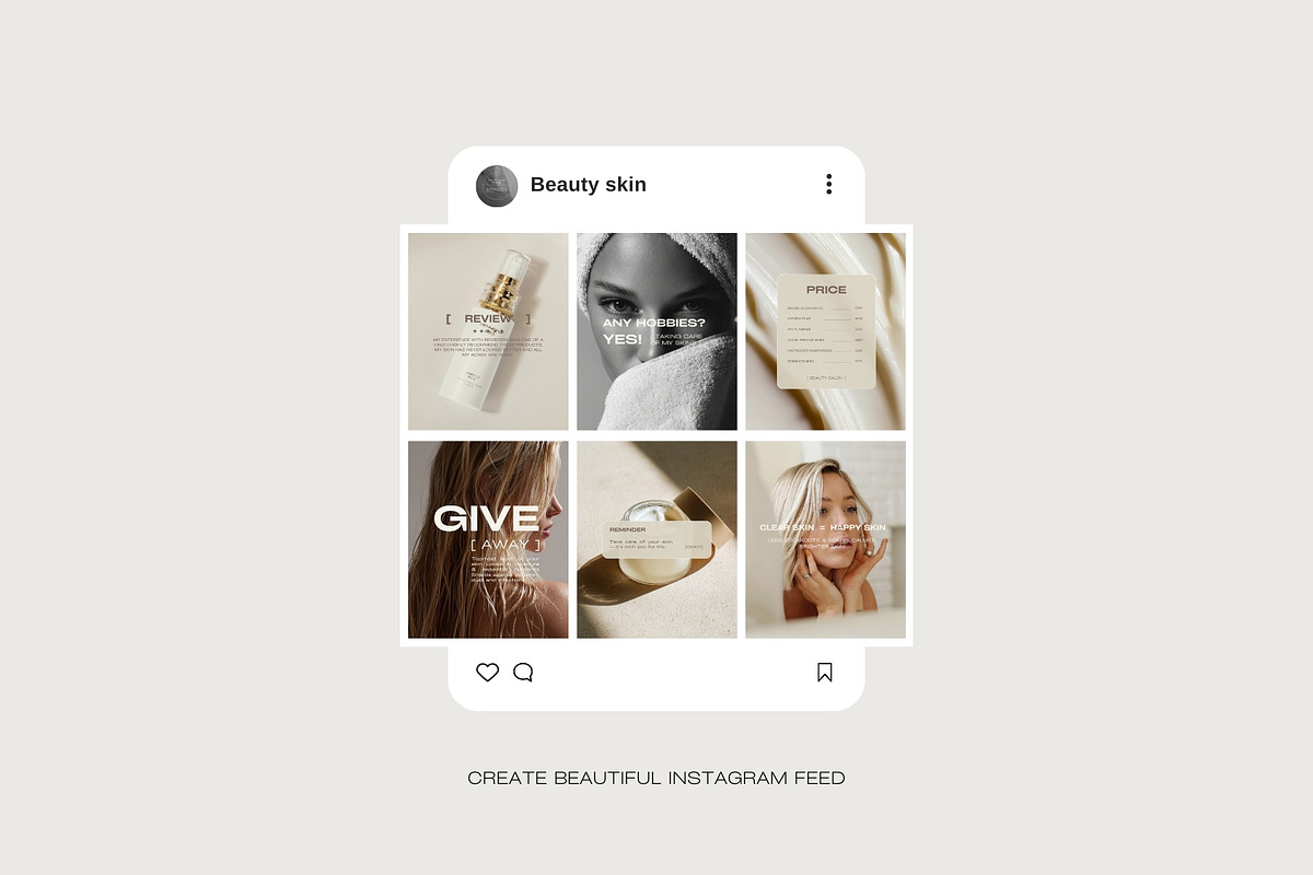 800 Beauty Instagram Content Kit, a Social Media Template by Instprofi | Studio Estimo (Photo 5 of 26)
