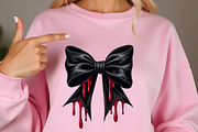 Black Gothic Halloween Coquette Bow, an Illustration by Stickera Hub (Thumbnail 3 of 3)