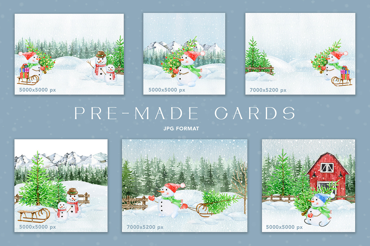 Winter Wonderland Clipart, a Seasonal Illustration by AnitaPol (Photo 11 of 20)