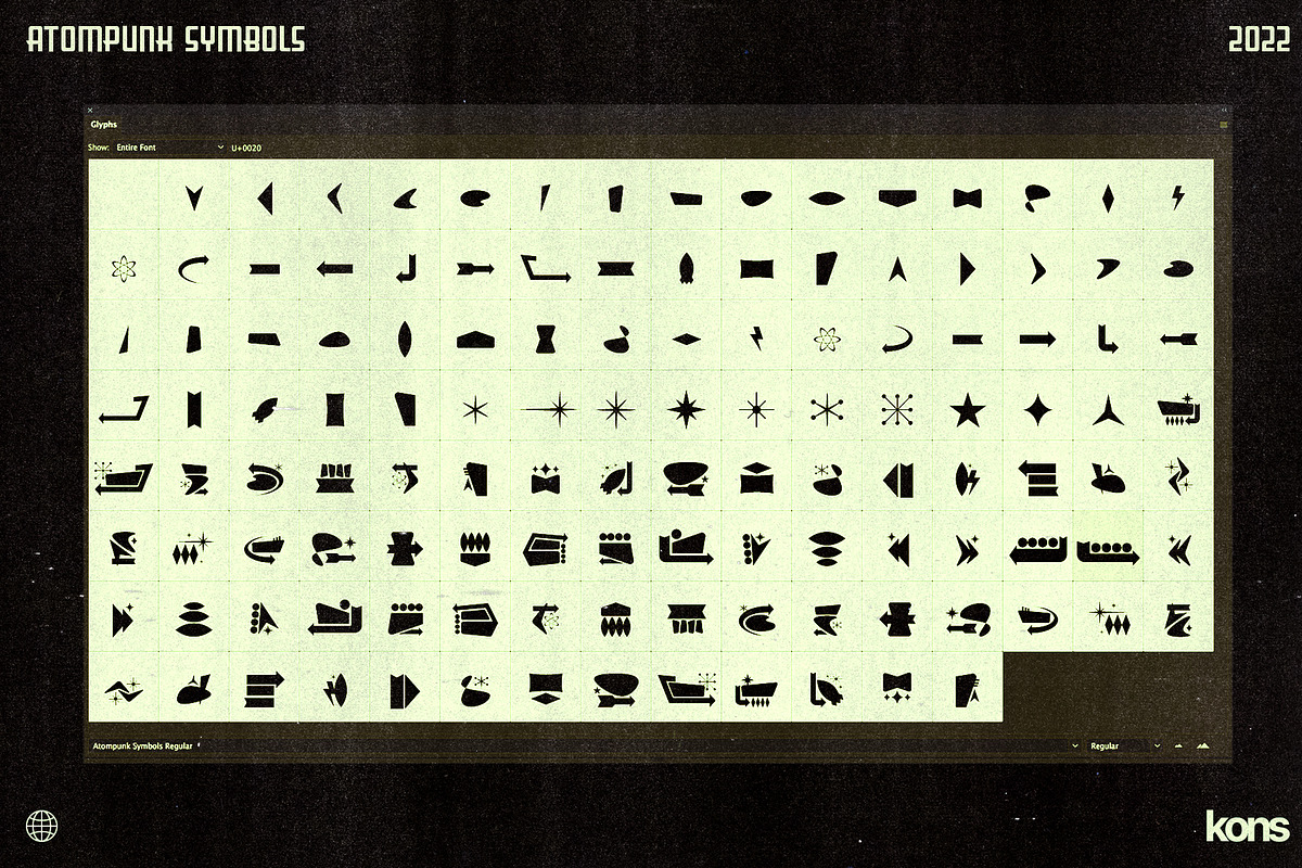 Atompunk - Retro Futurism Fonts, a Font by Konstantine Studio (Photo 8 of 10)