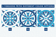 30x3 VINTAGE MOSAIC PATTERNS (BLUE), a Pattern Graphic by 2DFUNS (Thumbnail 2 of 7)