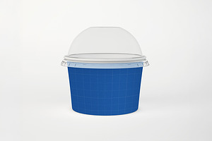 Round Ice Cream Cup Mockup, a Cups & Container Mockup by Qaleb Studio