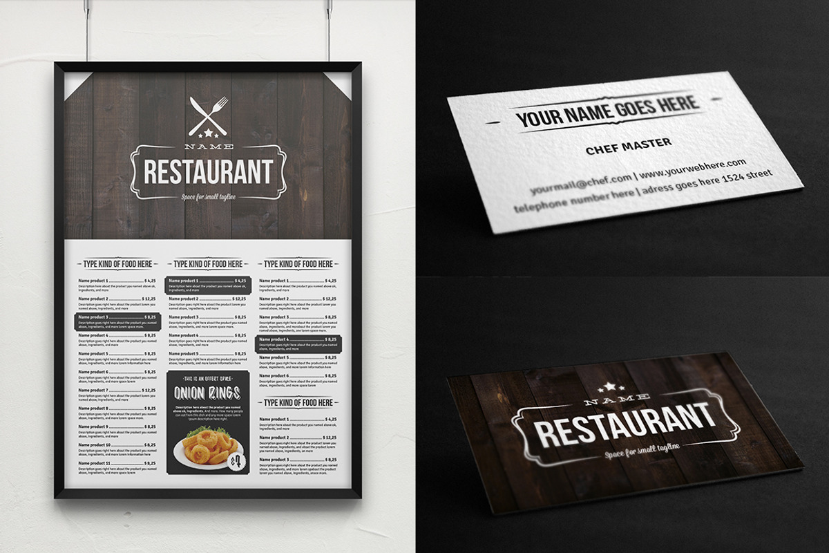 Elegant Food Menu 4, a Brochure Template by Luuqas Design (Photo 5 of 6)