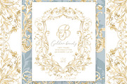 Gold Baroque crest frame png, a Decorative Illustration by WonderWonder (Thumbnail 1 of 13)