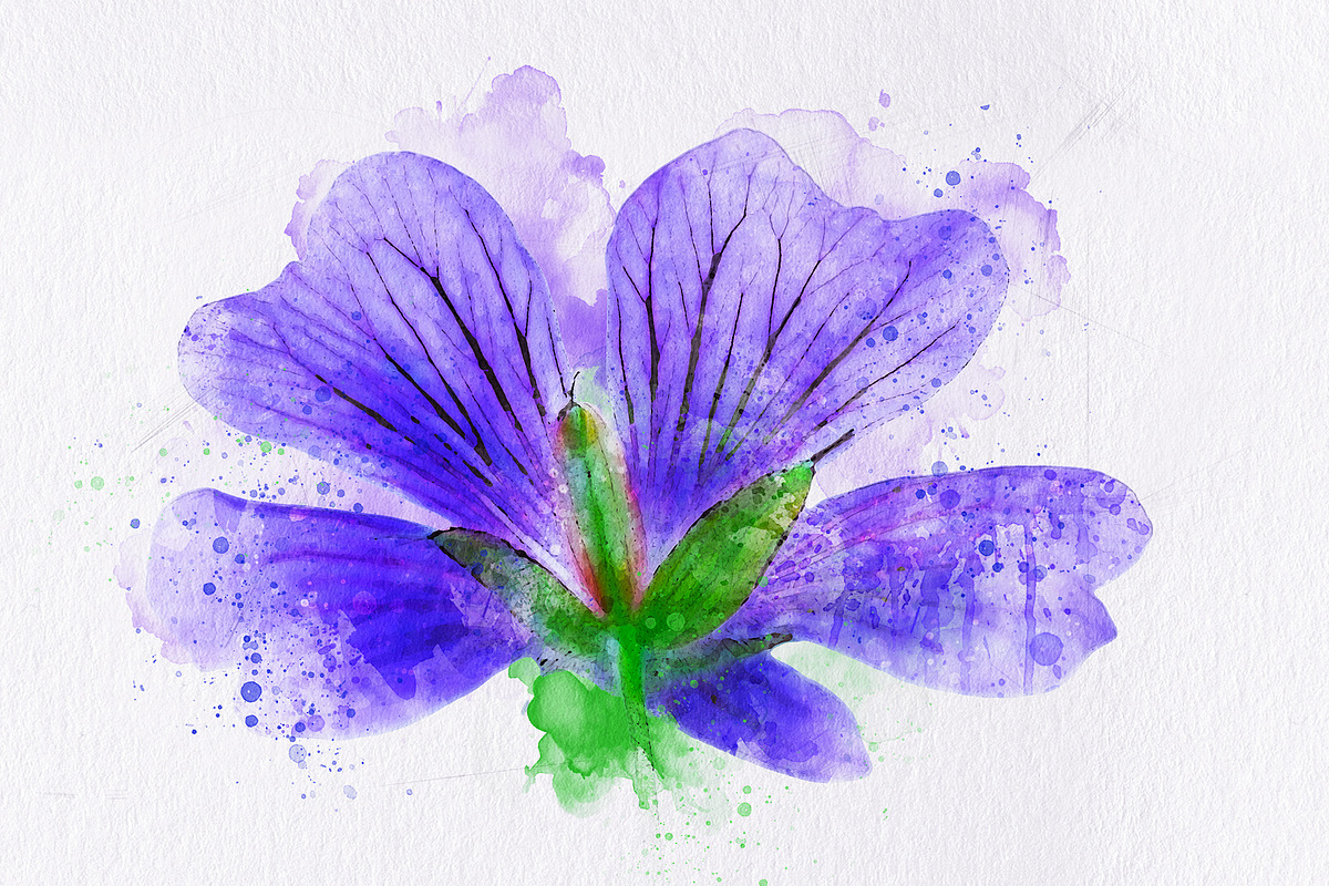 Watercolor Painting Photo Effect, a Brushes & More by INTENTFX (Photo 2 of 12)