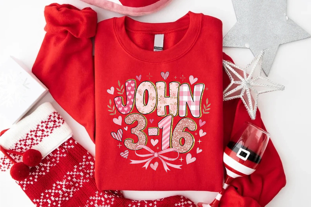 John 3.16 Png, Coquette Hearts Png, an Illustration by Designking (Photo 3 of 6)