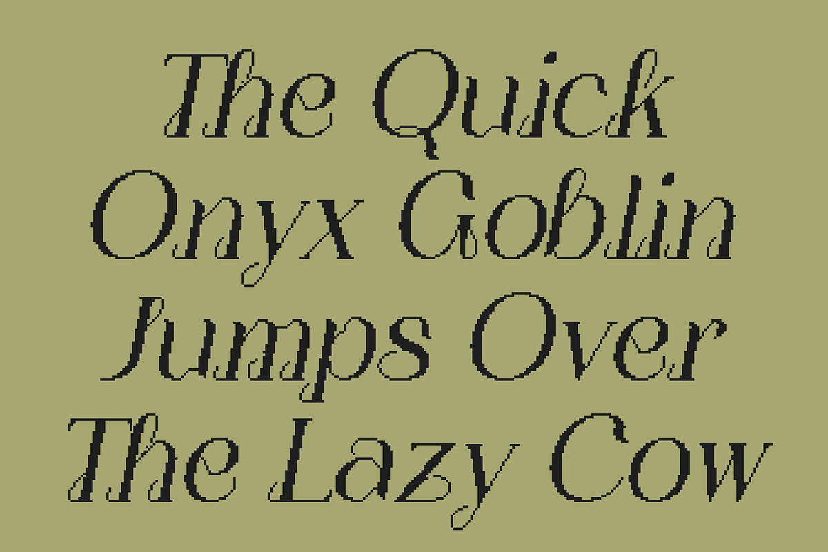Nerilla Pixel, a Serif Font by Craft Supply Co. (Photo 6 of 8)