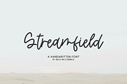 Streamfield Script, a Handwritten Font by Beck McCormick (Thumbnail 1 of 10)