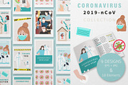 Covid19 design collection1#, a Healthcare Illustration by Piixypeach (Thumbnail 1 of 7)