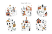 Once upon a time Maps and Clipart, a Person Illustration by Leysan Shayak (Thumbnail 2 of 12)