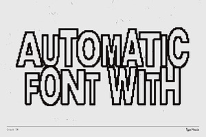 Crash TM Automatic Trashed Font