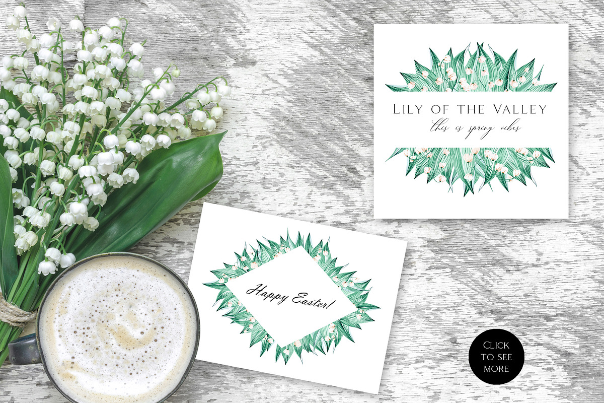 Lily of the Valley Watercolor Floral, an Illustration by Olga Koelsch (Photo 4 of 6)