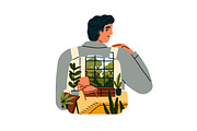 Sweet home in heart concepts set, a Person Illustration by Good Studio (Thumbnail 3 of 6)