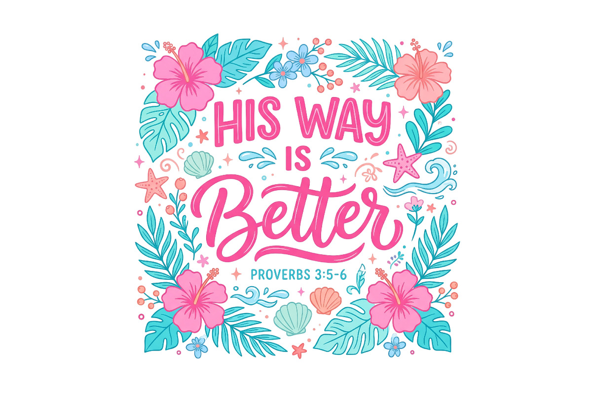 His Way Is Better PNG, a Seasonal Illustration by CraftArtStudio (Photo 1 of 4)