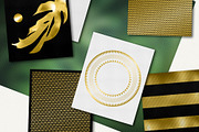 Gold Styles & Bonus Extras Bundle, a Layer Style Add-On by digiful (Thumbnail 13 of 13)