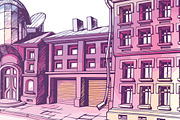 City Street, a Background Graphic by LEKS illustrations (Thumbnail 2 of 2)