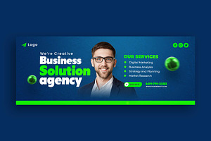 Marketing Agency Facebook Cover, a Social Media Template by Saman Osama